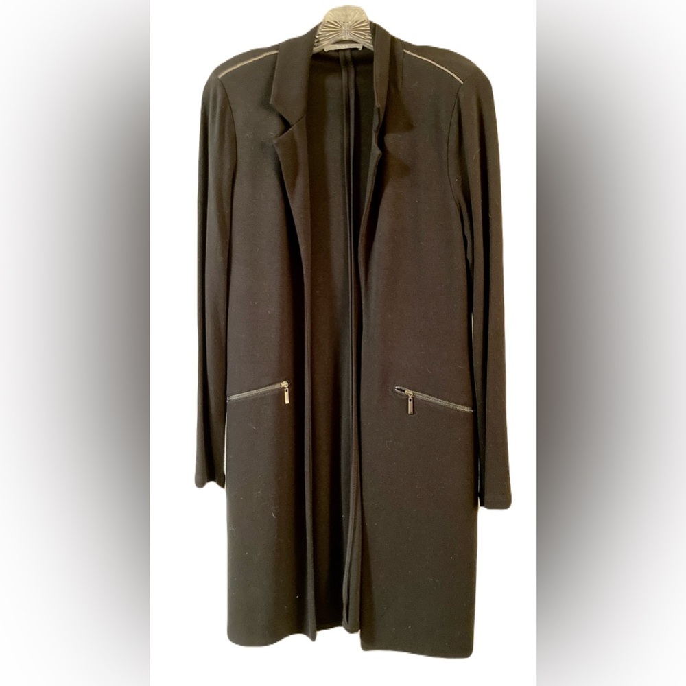 Tart Collections Black Ollie Long Sleeve Open Duster